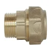 Somatherm for you Tube Et Raccord Pehd-- Raccord laiton droit Serrage Extérieur pour tube PE diam 25 mm - Mâle 3/4