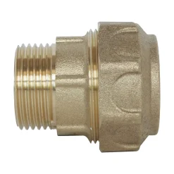 Somatherm for you Tube Et Raccord Pehd-- Raccord laiton droit Serrage Extérieur pour tube PE diam 25 mm - Mâle 3/4