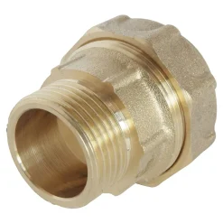 Somatherm for you Tube Et Raccord Pehd-- Raccord laiton droit Serrage Extérieur pour tube PE diam 25 mm - Mâle 3/4