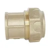 Somatherm for you Tube Et Raccord Pehd-- Raccord laiton droit Serrage Extérieur pour tube PE diam 20 mm - Femelle 1/2