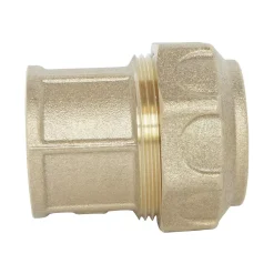 Somatherm for you Tube Et Raccord Pehd-- Raccord laiton droit Serrage Extérieur pour tube PE diam 20 mm - Femelle 1/2