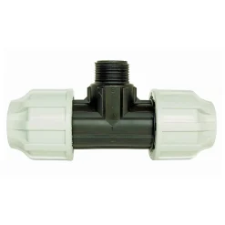 Somatherm for you - Raccord plastique Té Mâle 1 au centre pour tube PE diam 32 mm