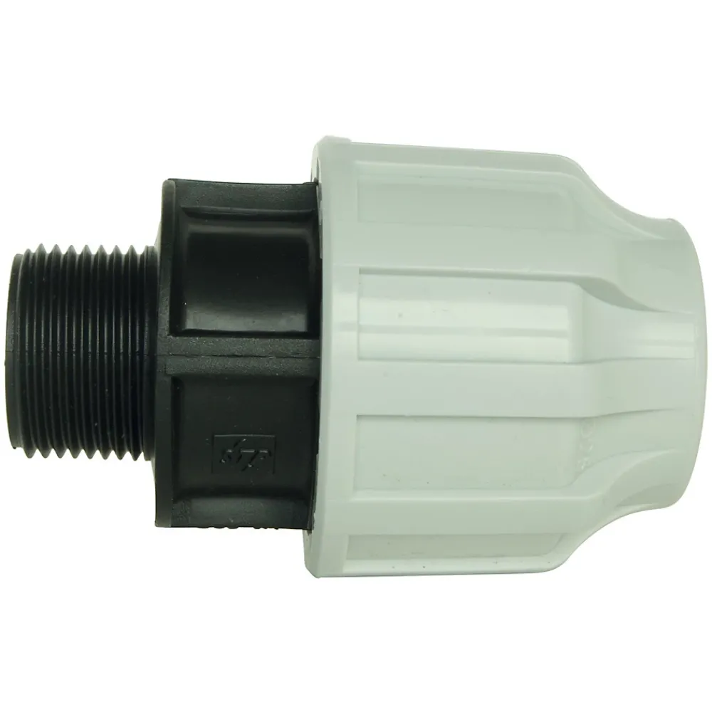 Somatherm for you - Raccord plastique droit pour tube PE diam 40 mm - Mâle 1 1/4