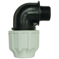 Somatherm for you - Raccord plastique coudé pour tube PE diam 20 mm - Mâle 1/2