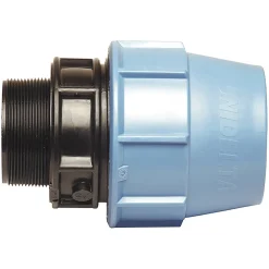 Somatherm for you Tube Et Raccord Pehd-- Raccord plastique droit pour tube PE diam 50 mm - Mâle 1 1/2