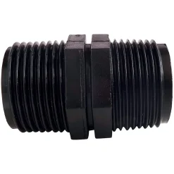 Somatherm for you - Raccord plast MM20/27 à visser pour raccorder 2 tuyaux d'alimentation 20/27