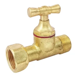 Somatherm for you Robinet Chasse D'Eau-- Robinet d'arrêt équerre à presse étoupe pour WC - 3/8 - Tête à clapet - nickelé