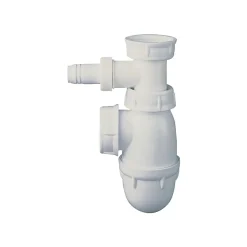 Somatherm for you Evacuation D'Évier-- Siphon évier réglable avec prise pour mâchine à laver diam 40/49 - NF
