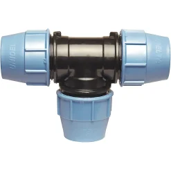 Somatherm for you - Té égal Plastique pour tube PE D50 - Serrage extérieur