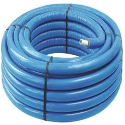 Somatherm for you Tube Et Raccord Multicouche-- Tube multicouche D20 isolé bleu en couronne 50m - Isolant 8mm