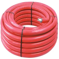 Somatherm for you Tube Et Raccord Multicouche-- Tube multicouche D16 isolé rouge en couronne 50m - Isolant 8mm