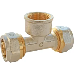 Somatherm for you - Té à visser pour tube Multicouche diam 20 F20/27