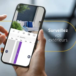 Somfy Caméra De Surveillance-1875326 - Outdoor Camera 2 blanche - Caméra de surveillance extérieure wifi avec détection intelligente - 1080p Full HD - Sirène 110 dB