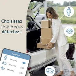 Somfy Caméra De Surveillance-1875326 - Outdoor Camera 2 blanche - Caméra de surveillance extérieure wifi avec détection intelligente - 1080p Full HD - Sirène 110 dB