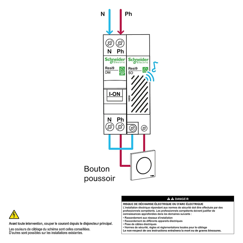 Schneider Electric Sonnerie SO'CLIC 230V Resi9 XP
