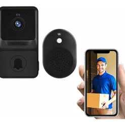 Deko Sonnette vidéo sans fil haute résolution 1080P