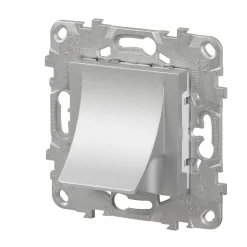 Schneider Electric Prise Encastrable-Sortie de câble diamètre 6 à 12 mm Unica Déco aluminium