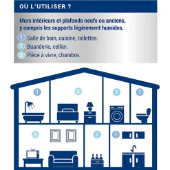 Ripolin Etanchéité Du Mur Intérieur-Sous-couche anti-humidité intérieur mat 2,5L