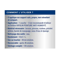 Ripolin Etanchéité Du Mur Intérieur-Sous-couche anti-humidité intérieur mat 2,5L