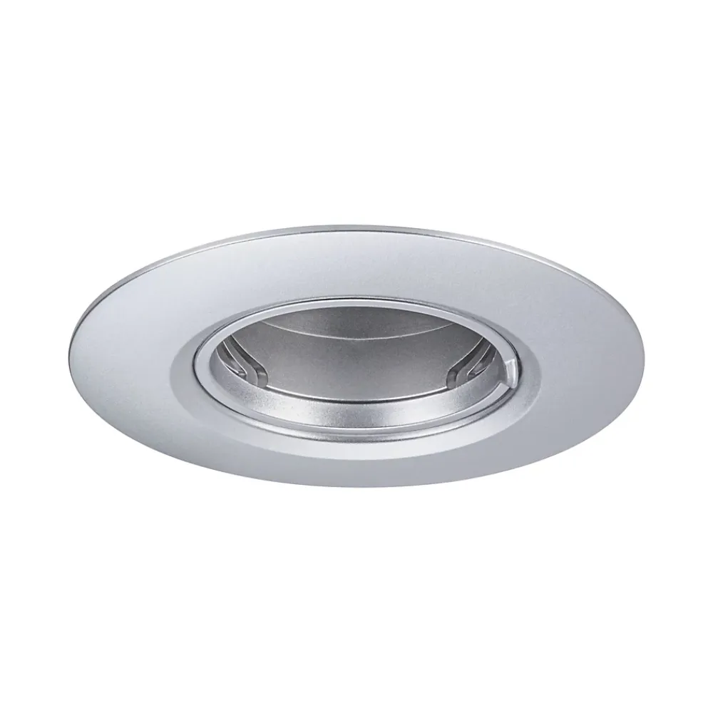 Paulmann Spot encastré Kit de 10 fixe rond 90mm GU10 max. 10x10W 230V gradable Chrome mat
