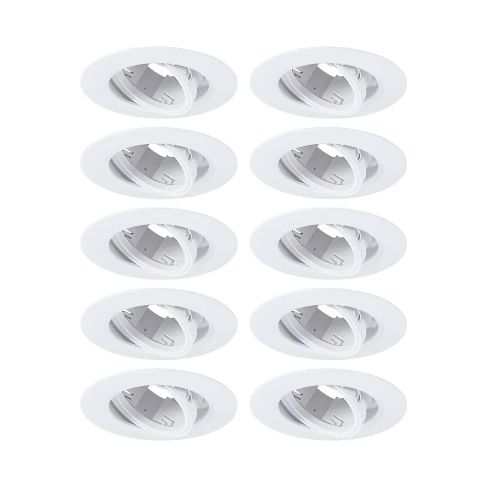Paulmann Spot encastré Kit de 10 orientable rond 90mm 30 GU10 max. 10x10W 230V gradable Blanc