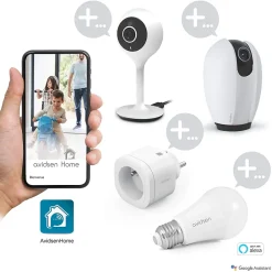 Avidsen Caméra De Surveillance-Spot Light Caméra Extérieure Avec éclairage Intelligent