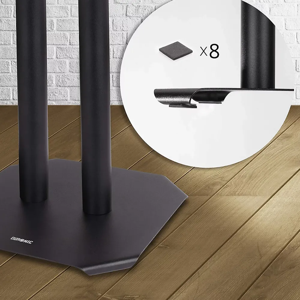 Duronic SPS1022-60 Pieds enceintes 60 cm lestables avec du sable Cônes anti vibrations Set de 2 pour hifi stéréo home cinema