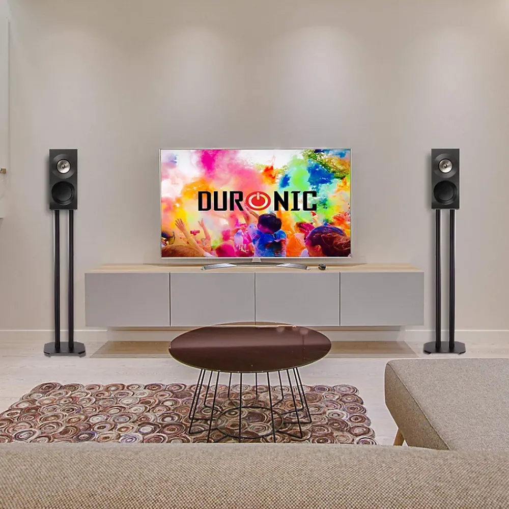 Duronic SPS1022-60 Pieds enceintes 60 cm lestables avec du sable Cônes anti vibrations Set de 2 pour hifi stéréo home cinema
