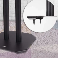 Duronic Support Tv-SPS1022-40 Pieds enceintes 40 cm lestables avec du sable Cônes anti vibrations Set de 2 pour hifi stéréo home cinema