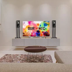 Duronic Support Tv-SPS1022-40 Pieds enceintes 40 cm lestables avec du sable Cônes anti vibrations Set de 2 pour hifi stéréo home cinema
