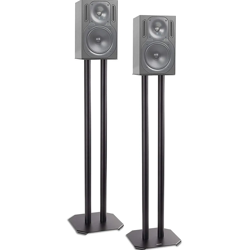 Duronic SPS1022-80 Pieds enceintes 80 cm lestables avec du sable Cônes anti vibrations Set de 2 pour hifi stéréo home cinema