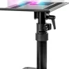 Duronic SPS20 Support d'enceintes de bureau Hauteur réglable Inclinable Rotatif Sur socle 24 x 20 cm Charge max 5 kg