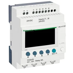 Schneider Electric Sr2a101bd Schneider - Automate Zelio Logic - Relais Intelligent 10 E/s 24vcc - Sans Horloge Avec Afficheur