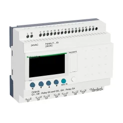 Schneider Electric Sr3b261b Schneider - Automate Zelio Logic - Relais Intelligent 24 E/s Extensibles - 24vca - Horloge + Afficheur