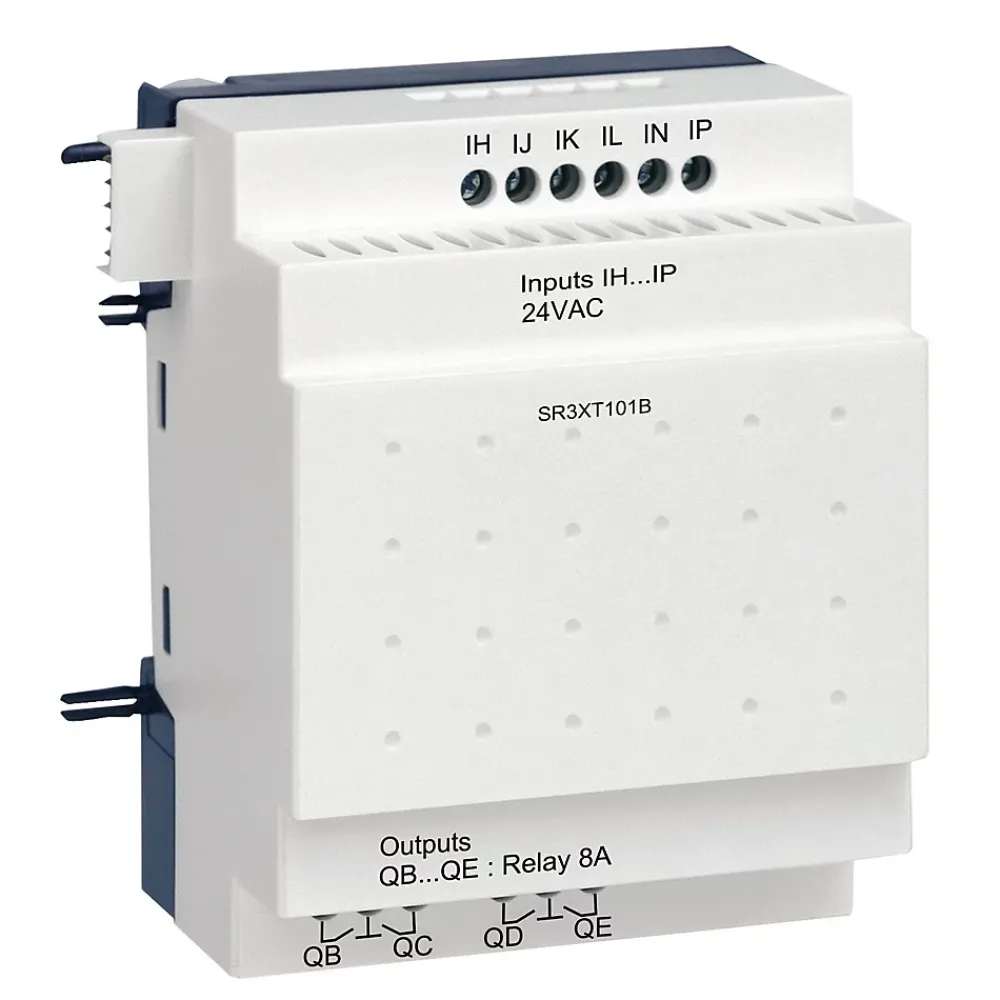 Schneider Electric Sr3xt101b Schneider - Automate Zelio Logic - Module D'extension E/s Tor - 10 Entrées/sorties - 24vca