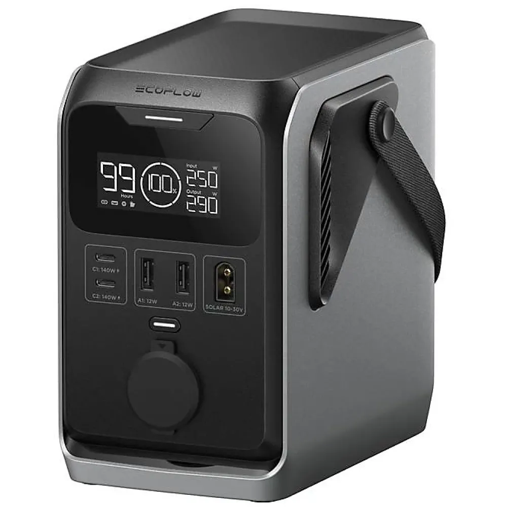 EcoFlow Station Électrique-Station électrique ultra portable Trail 300 DC 288Wh avec poignée