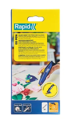 Rapid Pistolet À Colle-Stylo à colle Ø7mm EG PEN, pour loisirs créatifs
