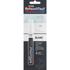 Soloplast Mastic, Cartouche Joint Et Silicone-Stylo retouche sanitaires Retouchtout coloris blanc 10ml