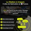Sunology PLAY2, Kit 3 panneaux solaires complet 1380W bifacial, 3 Stations solaire livrées assemblées, installation sol ou mur