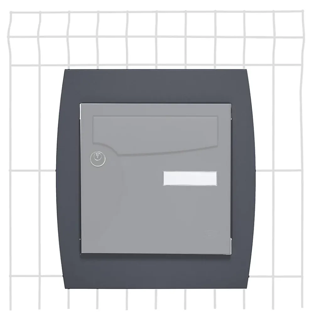 Renz Support grillage rigide & palissade Gris anthr. mat sablé RAL 7016MS