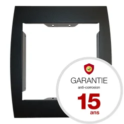 Renz Support grillage rigide & palissade Noir mat sablé RAL 9005MS