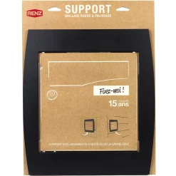 Renz Support grillage rigide & palissade Noir mat sablé RAL 9005MS