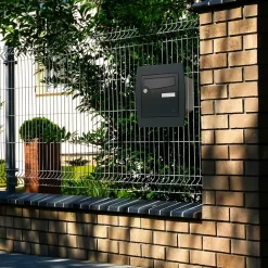 Renz Support grillage rigide & palissade Noir mat sablé RAL 9005MS