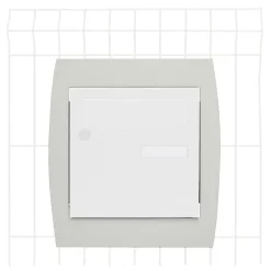 Renz Support De Boîte Aux Lettres-Support grillage rigide & palissade Blanc crème mat sablé RAL 9010MS