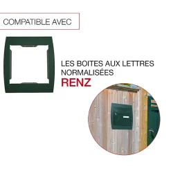 Renz Support grillage rigide & palissade Vert mat sablé RAL 6005MS