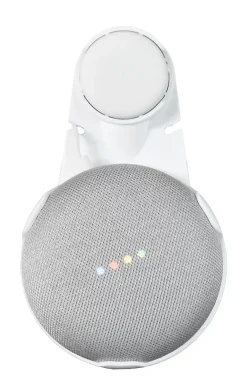Google Assistant Vocal-Support mural PlugnSay pour Home mini en plastique blanc