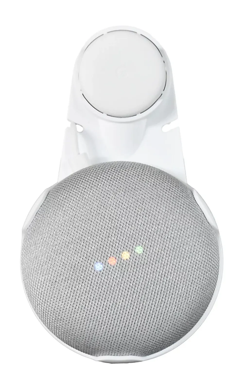 Google Assistant Vocal-Support mural PlugnSay pour Home mini en plastique blanc