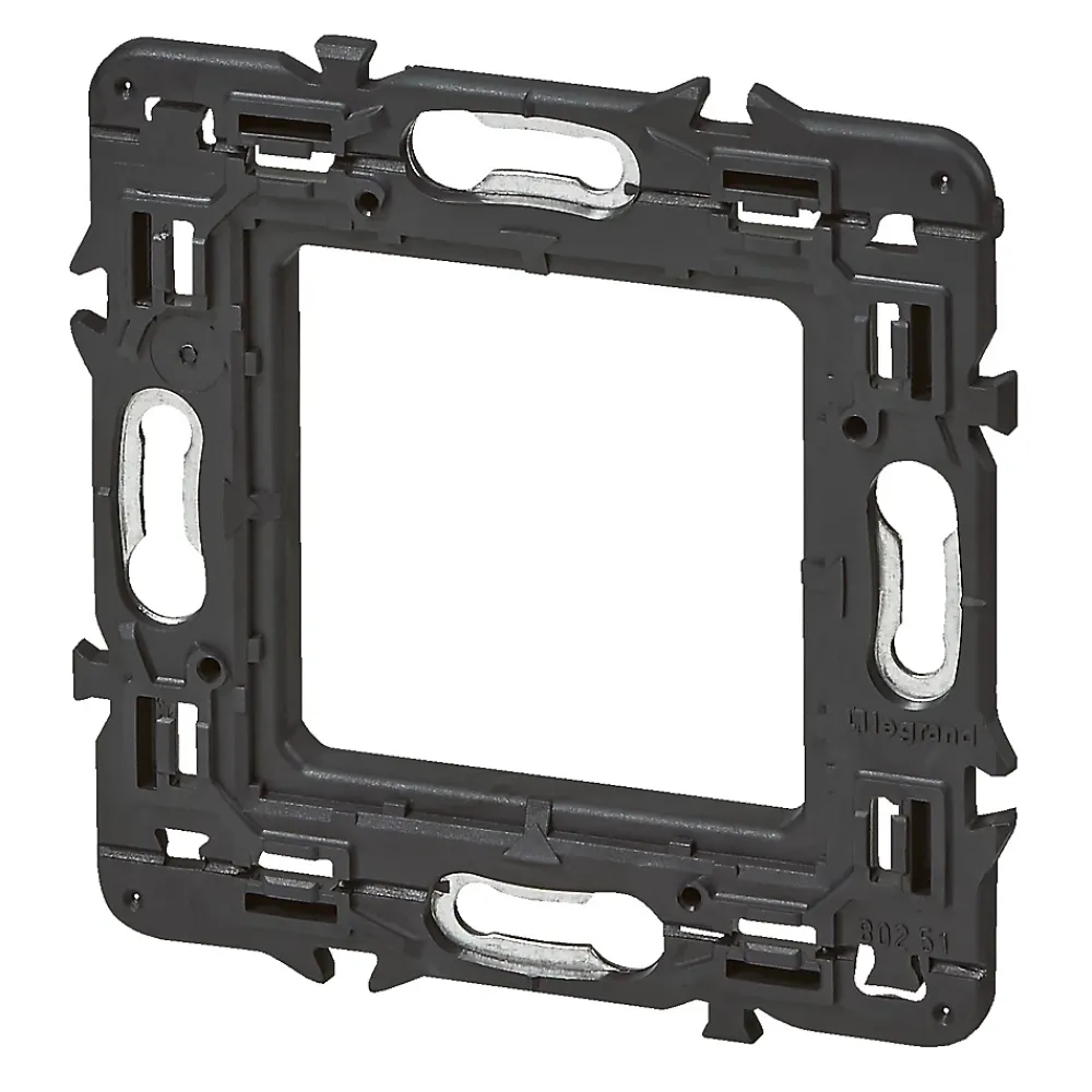 Legrand Plaque De Finition Pour Interrupteur Et Prise À Composer-Support pour fixation à vis Mosaïc et Céliane 2 modules