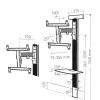 Erard Support Tv-Support TV inclinable et orientable Exostand 400 pour écran 32" à 65"
