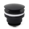 Swiss Aqua Technologies Evacuation De Lavabo-Vasque-Bonde clic-clac 5/4 avec trop plein pour lavabos et vasques, noir mat (VF785BL)